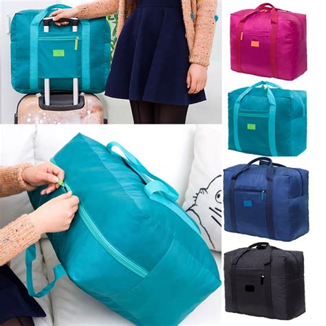 Packable Travel Duffel Bag Waterproof Nylon Foldable Carry On Package