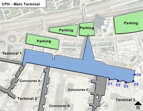 Copenhagen Cph Airport Terminal Map