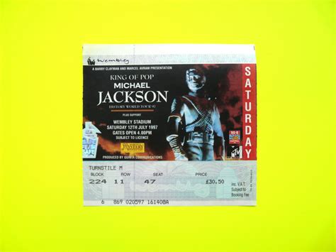 Michael Jackson Ticket Loud And Quiet