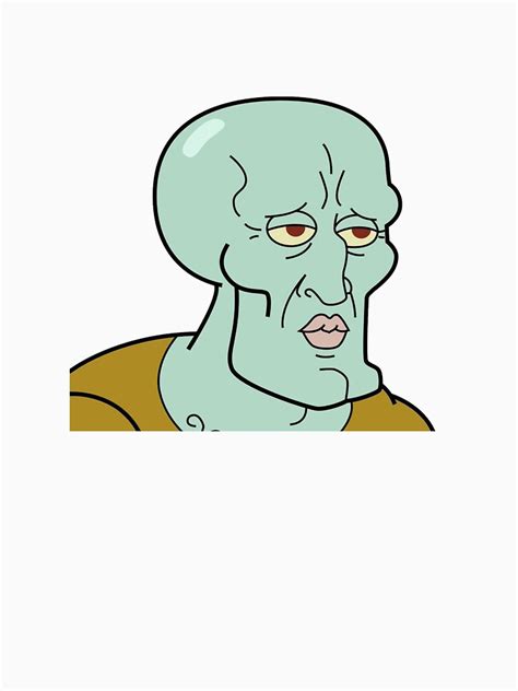 Handsome Squidward Close Up T Shirt By Camillag24