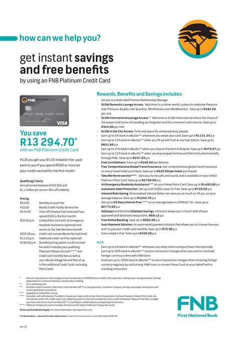 Fnb gold credit card ebucks. Instant Savings and Free Benefits with an FNB Platinum Credit Card by FNBCreditCards - Issuu