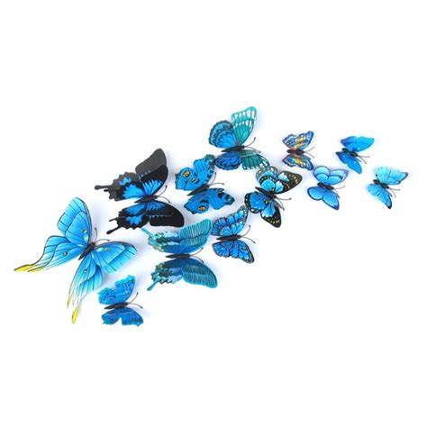 Naturalour 12pcs Butterfly Wall Decor Removable 3d Butterfly Wall
