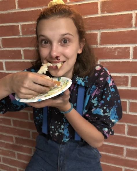 stranger things cast members share behind the scenes photos