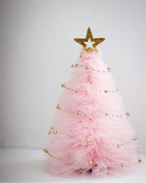 Tulle Christmas Trees Rose Gold Christmas Pink Christmas Decorations
