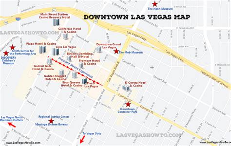 Downtown Las Vegas Map 2023 LasVegasHowTo Com