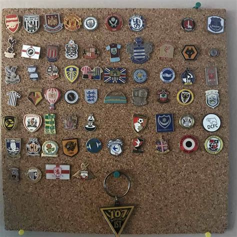 My English Soccer Pin Badge Collection