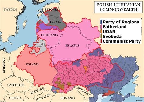 The Borders Of The Polish Lithuanian Commonwealth Can Still Be Seen In