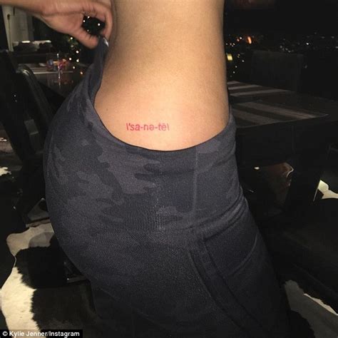Kylie Jenners Cryptic New Booty Ink Revealed In Snapchat Video Daily