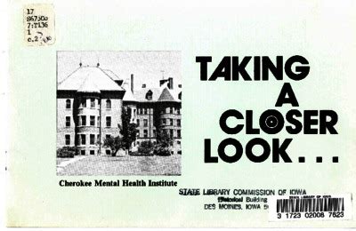 Taking A Closer Look Cherokee Mental Health Institute Iowa