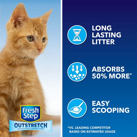 Fresh Step Outstretch Long Lasting Concentrated Clumping Cat Litter