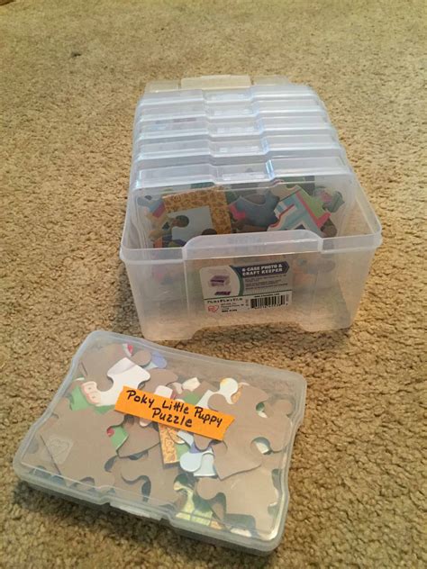 Compact Storage For Jigsaw Puzzles The Organized Mom