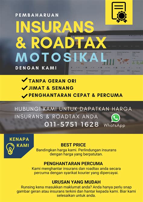 Insurans kereta dan penghantaran roadtax. One Motor Parts - Alat Ganti Motosikal: Insurans & Roadtax ...