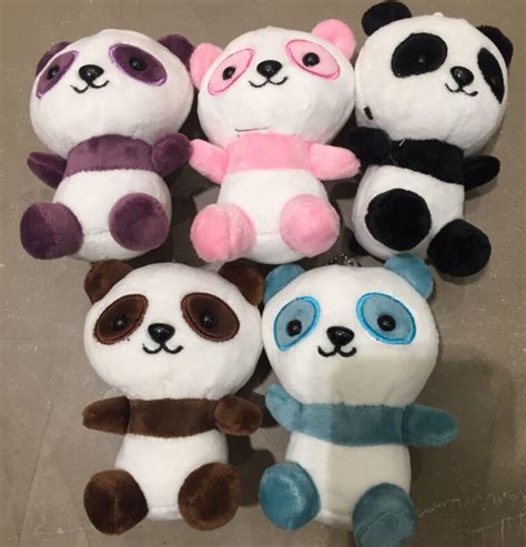 Kawaii Size 12cm New Panda In 4colors Plush Toy Stuffed Plush