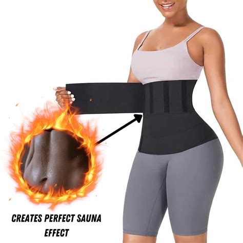 Comfree Women Plus Size Snatch Me Up Bandage Wrap Lumbar Waist Trainer Sauna Tummy Belt Trimmer