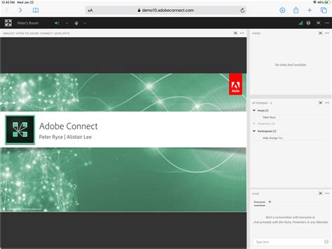 Using The Adobe Connect Mobile Application On Ipad Os 13 Adobe