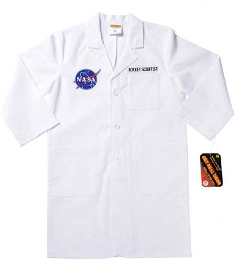 White Rocket Science Lab Coat Halloween Accessory Ages 4 6