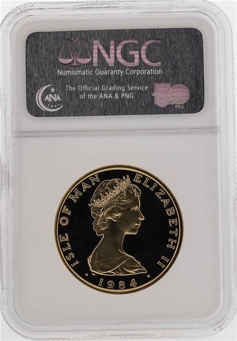 1984 Isle Of Man Angel Gold Coin Ngc Pf69 Ultra Cameo
