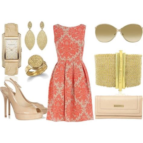 Damask With Nude Accessories Created By Talentlesstwit On Polyvore