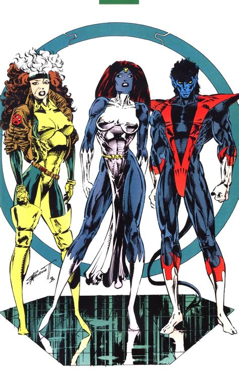 Rogue Mystique And Nightcrawler By Richard Bennett Heróis Marvel Xmen