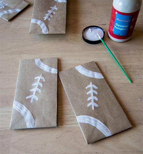 Someday Crafts Football Snack Bags