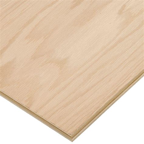 columbia forest products 3 4 x x purebond red oak plywood 165956 the home depot