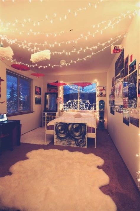 Then, simply drape lights over the top. 45 Ideas To Hang Christmas Lights In A Bedroom - Shelterness