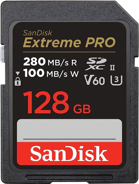 Sandisk 128gb Extreme Pro Sdxc Card Up To 280mbs Uhs Ii Class 10