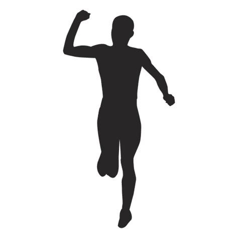 Athlete Silhouette Sport Runner Vector Png Download 512512 Free