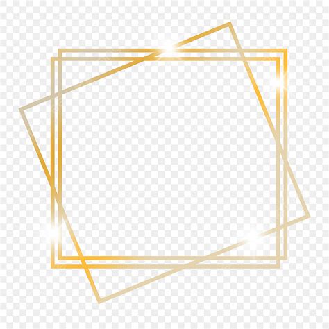 Abstract Rectangle Clipart Transparent Background Golden Abstract Rectangle Frame Rectangle