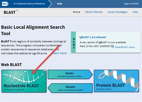 Guide On The Side Ncbi Blast Part A Identifying Sequences Single