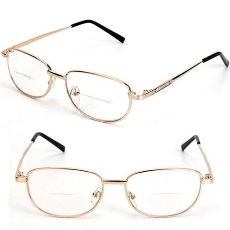 Direct sight is proud to offer an extensive range of glasses direct to you at home. Fashion Bifocal Lens Rimmed Men's Reading Glasses Gold Metal Frame Eyeglasses | eBay