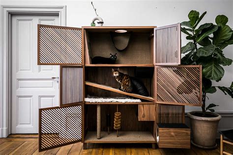 Modern Cat House Gives Cats 10 Fun Things Design Milk