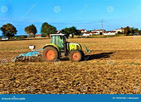 Small Scale Farming With Tractor Stock Photo Image Of Countryside
