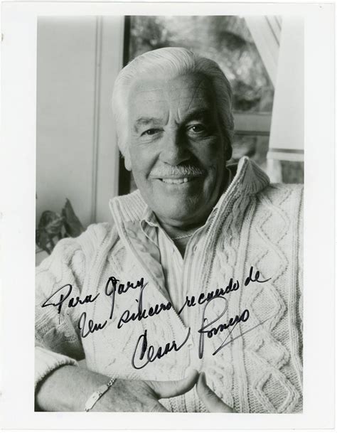 Todd Mueller Autographs Cesar Romero Signed Black And White Photograph