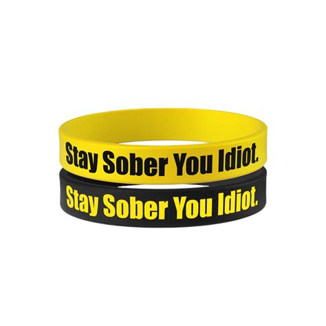 Stay Sober Wristbands Official Merch By Daydrian Harding