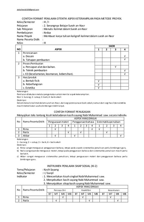 Jika ada perubahan, artikel kami ini akan kami dan bagi anda yang menginginkan contoh surat pernyataan atau administrasi sekolah/guru lainnya. Viral Contoh Penilaian Proyek Sd Kelas 4