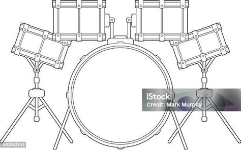 Kerangka Kit Drum Ilustrasi Stok Unduh Gambar Sekarang Drum Drum