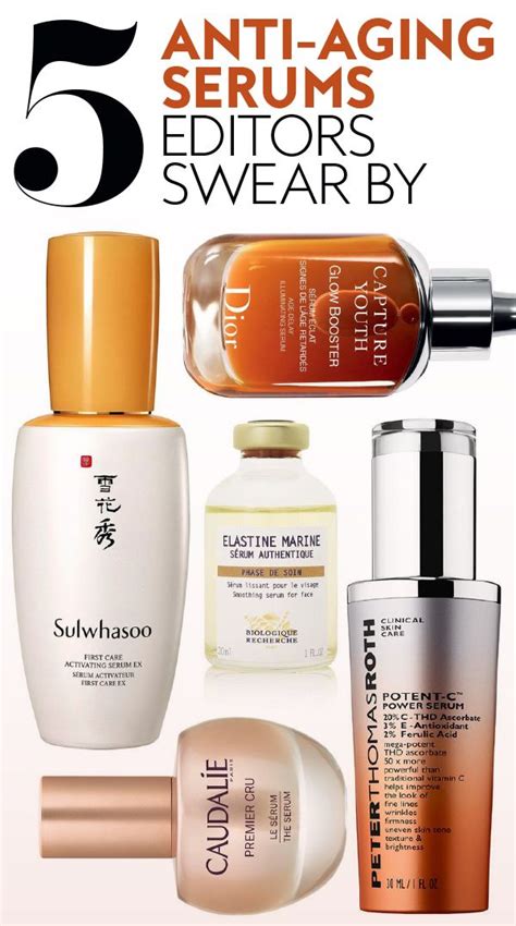 The 5 Anti Aging Serums Our Editors Swear By Skin Care Skin Care Pimples Skin Care Secrets
