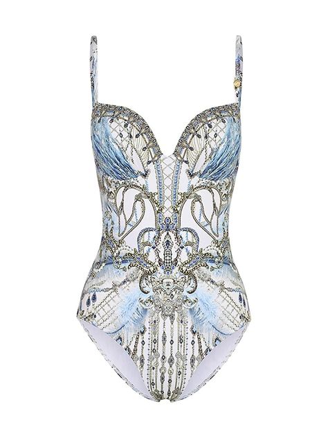 Camilla Moon And Back One Piece Swimsuit In Blue Lyst