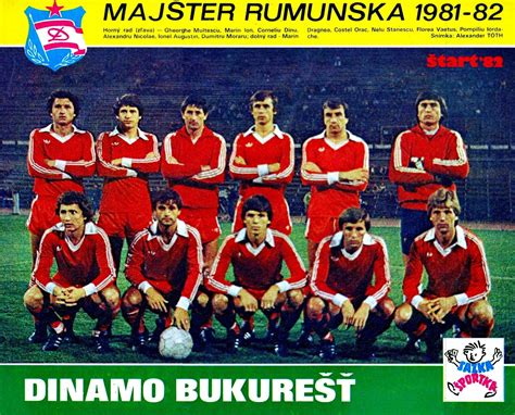 Dinamo De Bucarest Campeón De Rumanía 1981 82