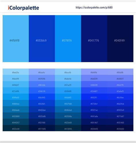 1 Latest Color Schemes With Azure Radiance And Deep Cove Color Tone