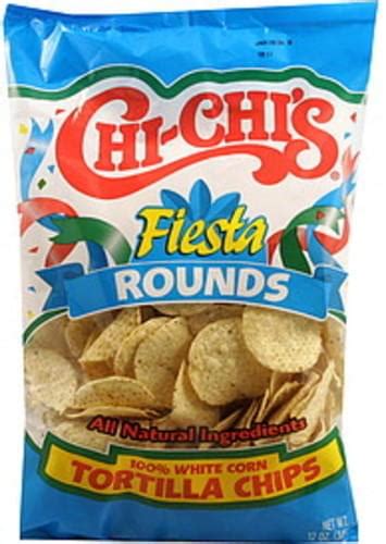 chi chi s fiesta rounds tortilla chips 12 oz nutrition information innit