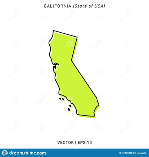 California Map Vector Design Template Stock Vector Illustration Of