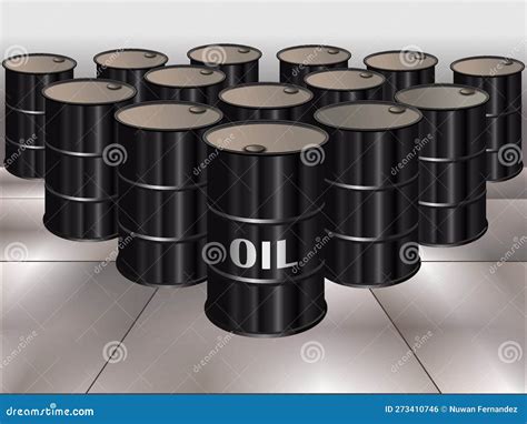 Oil Barrel Store Illustration Crude Petroleum Stock Diesel Or Petrol