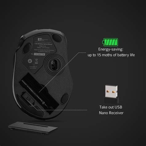 Updated Version Wireless Mouse Patuoxun 24g Usb Wireless Mice Pc