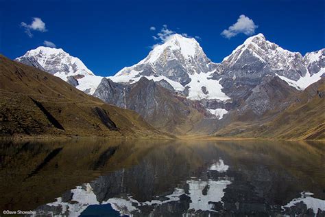 Carhuacocha Reflection Cordillera Huayhuash Peru Dave Showalter