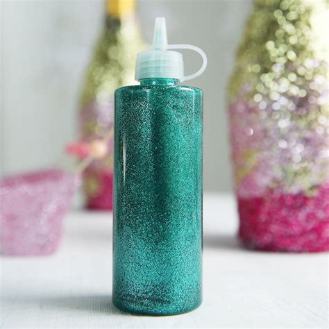 4 Oz Turquoise Art And Craft Glitter Glue Glitter Sensory Bottles Diy