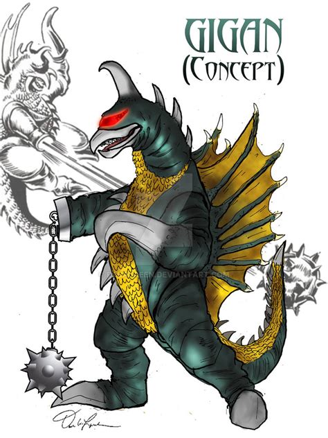 Gigan Concept By Fourgreen On Deviantart