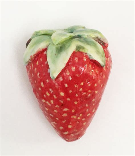 Strawberry Strawberry Art Porcelain Fruit Porcelain Strawberry
