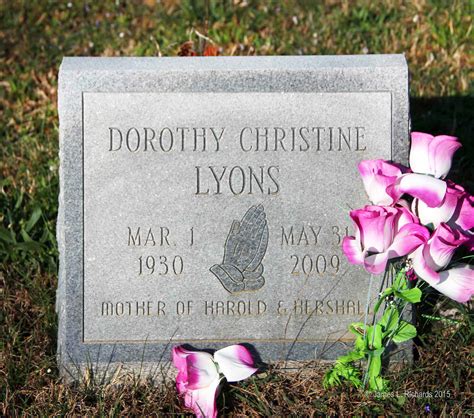 Dorothy Christine Jessie Lyons (1930-2009) - Find a Grave Memorial